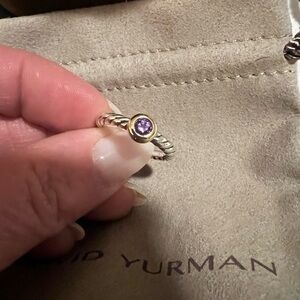 SOLD SOLD SOLD David Yurman AUTHENTIC women’s size 7 amethyst cable ring